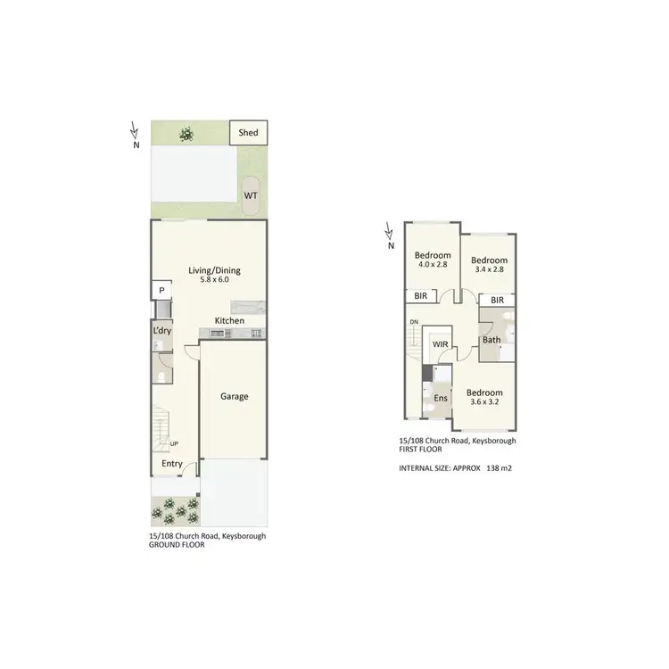 Floorplan of Homely townhouse listing, 15/108 Church Road, Keysborough VIC 3173