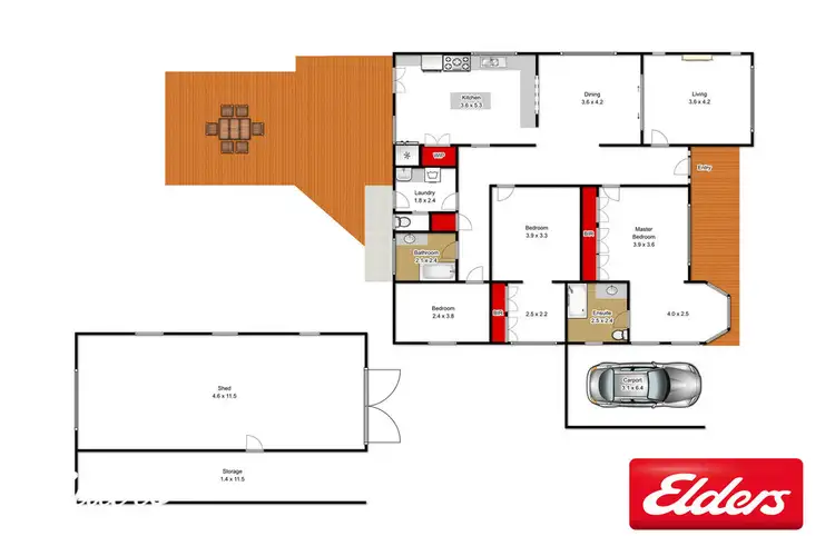 Floorplan of Homely house listing, 56 YARRAM STREET, Yarram VIC 3971
