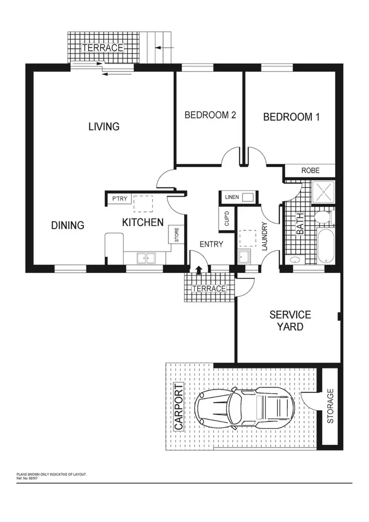 Floorplan of Homely townhouse listing, 14/63 Pearson Street, Holder ACT 2611