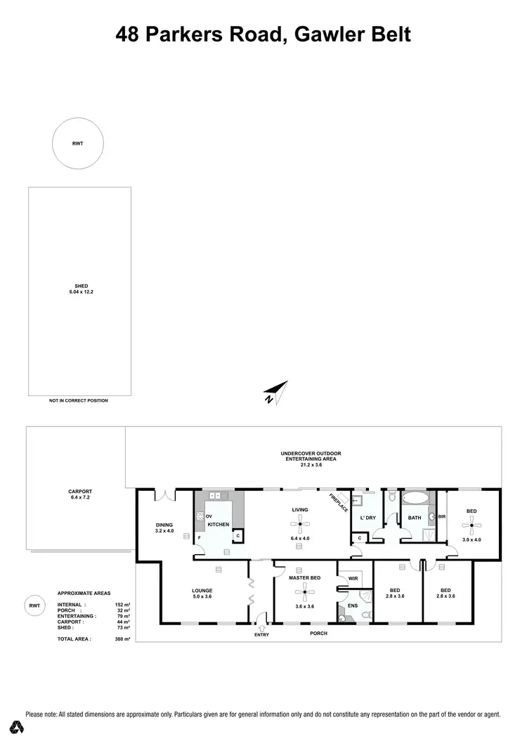 Floorplan of Homely house listing, 48 Parkers Road, Gawler Belt SA 5118