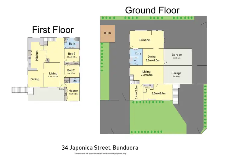 Floorplan of Homely house listing, 34 Japonica Street, Bundoora VIC 3083