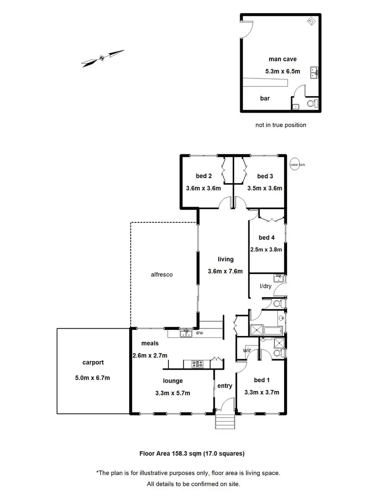 Floorplan of Homely house listing, 17 Drummond Road, Seville VIC 3139