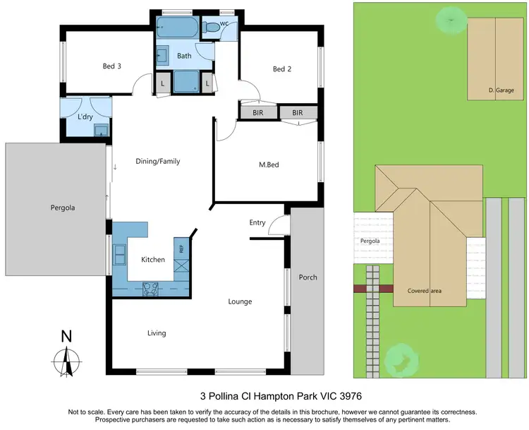 Floorplan of Homely house listing, 3 Pollina Close, Hampton Park VIC 3976