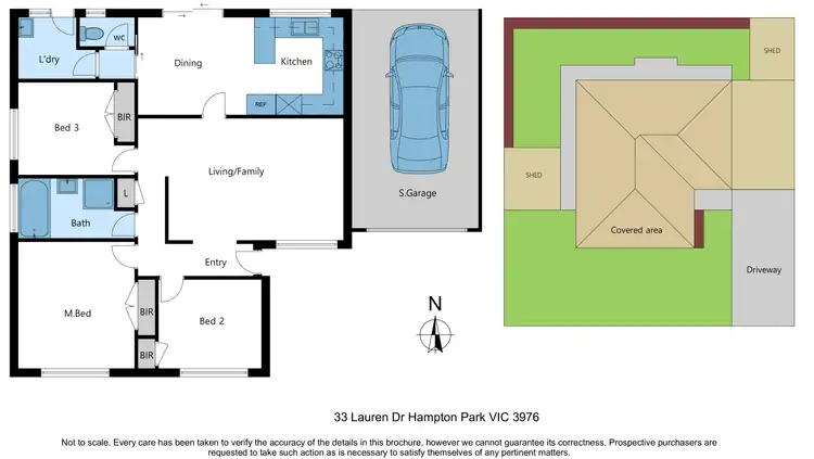 Floorplan of Homely house listing, 33 Lauren Drive, Hampton Park VIC 3976