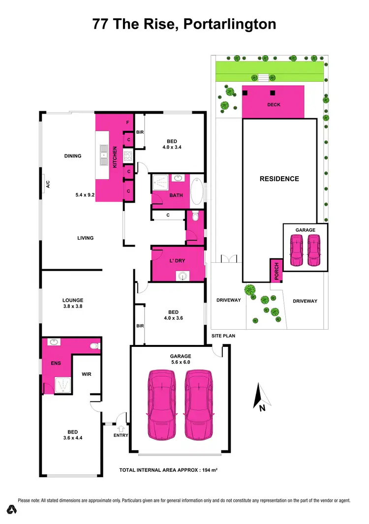 Floorplan of Homely house listing, 77 The Rise, Portarlington VIC 3223