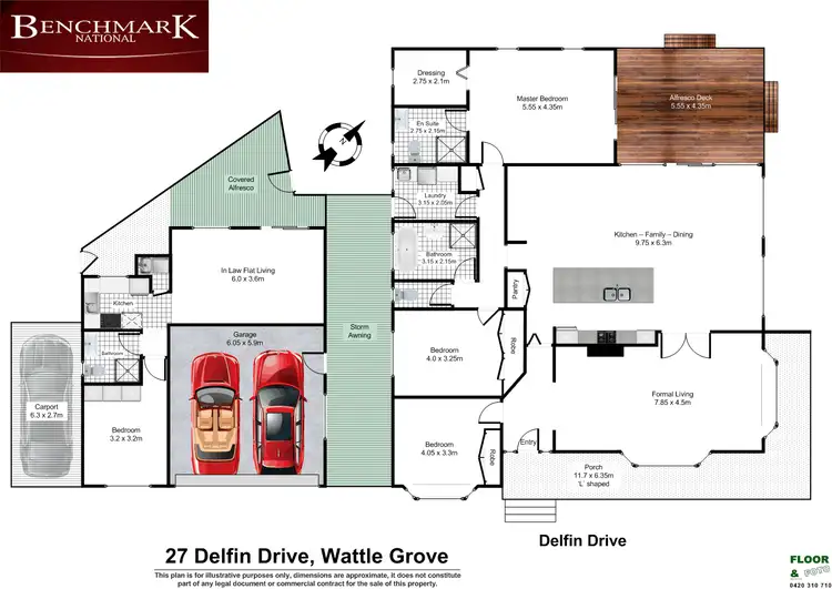 Floorplan of Homely house listing, 27 Delfin Drive, Wattle Grove NSW 2173