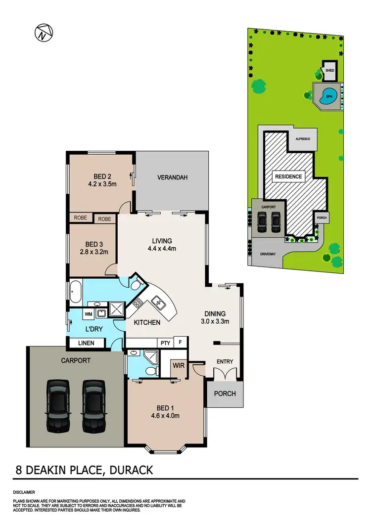 Floorplan of Homely house listing, 8 Deakin Place, Durack NT 830