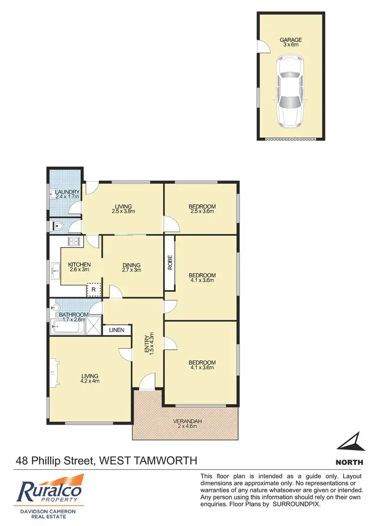 Floorplan of Homely house listing, 48 Phillip Street, Tamworth NSW 2340