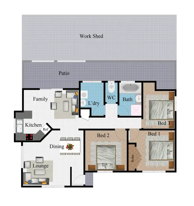 Floorplan of Homely house listing, 32 Kayleen Court, Burdell QLD 4818