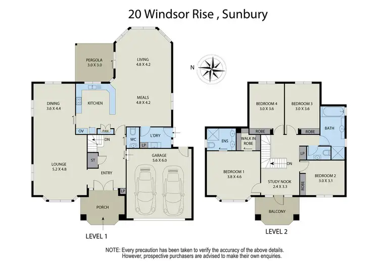 Floorplan of Homely house listing, 20 Windsor Rise, Sunbury VIC 3429