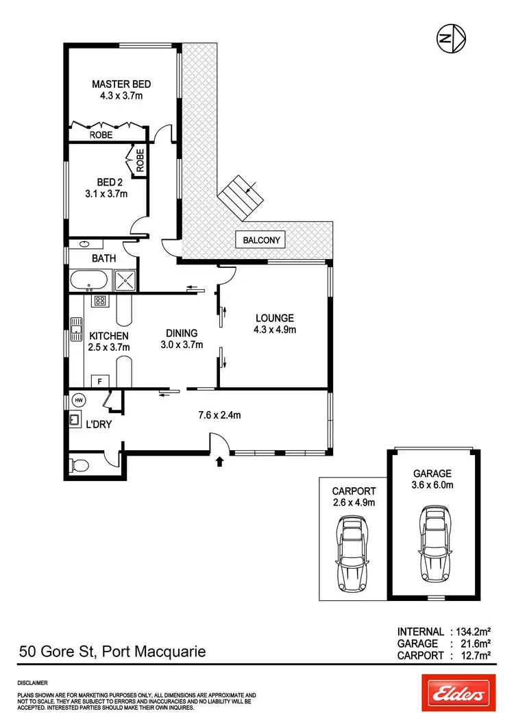 Floorplan of Homely house listing, 50 Gore Street, Port Macquarie NSW 2444