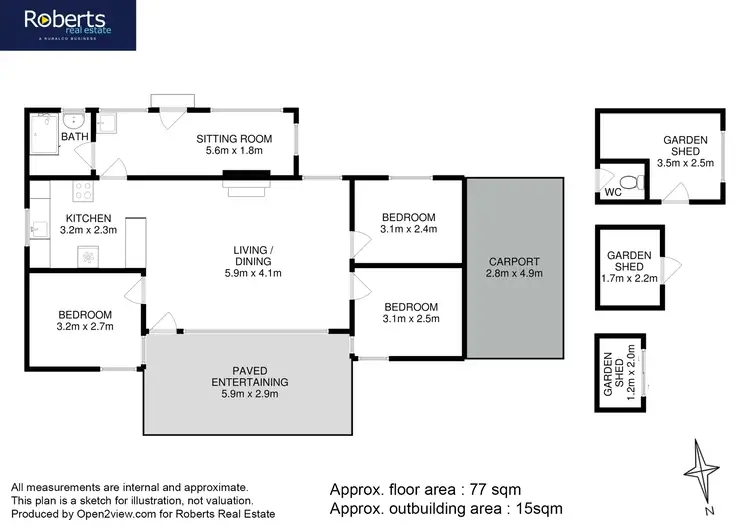 Floorplan of Homely house listing, 10 Seventh Avenue, Dodges Ferry TAS 7173