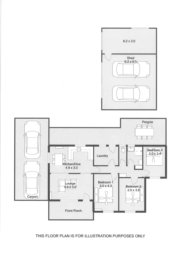 Floorplan of Homely house listing, 28 SUMMERS ROAD, Padthaway SA 5271