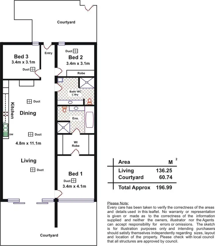 Floorplan of Homely apartment listing, 15/100 Rose Terrace, Wayville SA 5034