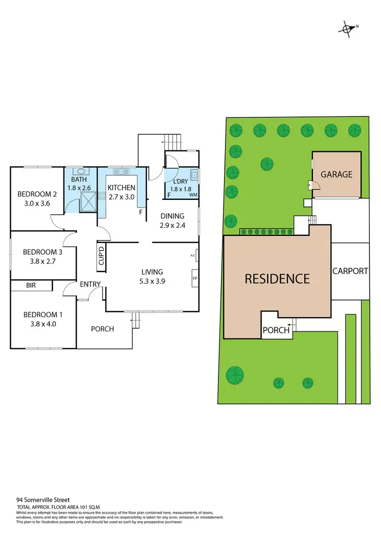 Floorplan of Homely house listing, 94 Somerville Street, Flora Hill VIC 3550