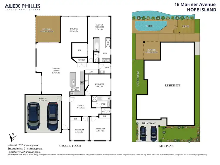 Floorplan of Homely house listing, 16 Mariner Avenue, Hope Island QLD 4212