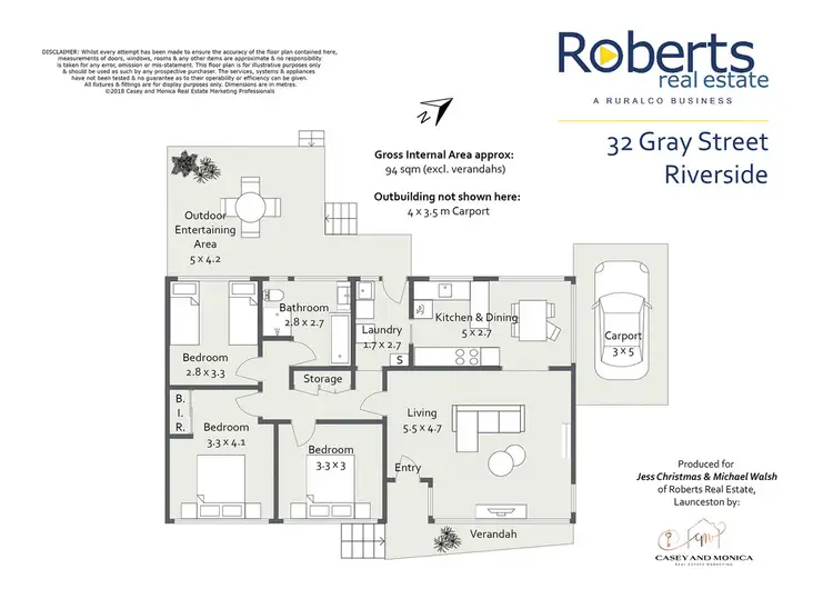 Floorplan of Homely house listing, 32 Gray St, Riverside TAS 7250