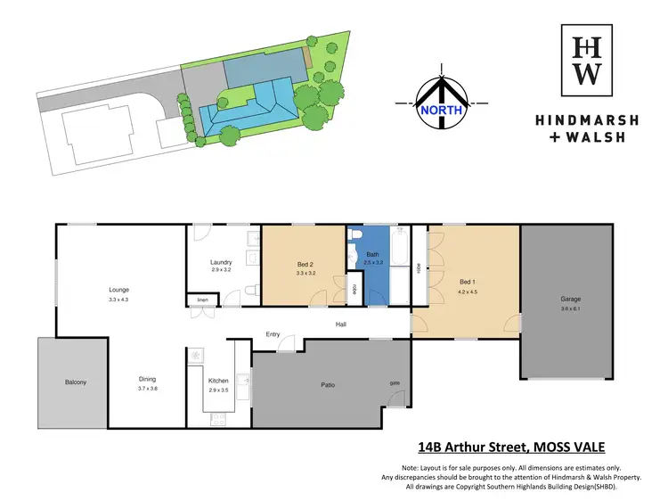 Floorplan of Homely villa listing, 14B Arthur St, Moss Vale NSW 2577