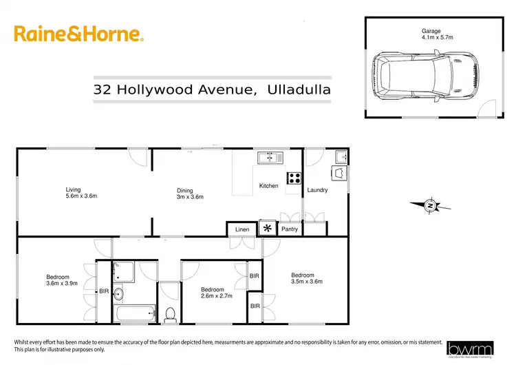 Floorplan of Homely house listing, 32 Hollywood Avenue, Ulladulla NSW 2539