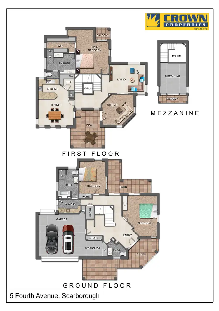 Floorplan of Homely house listing, 5 Fourth Ave, Scarborough QLD 4020