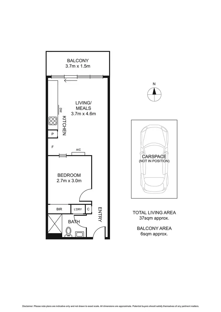 Floorplan of Homely apartment listing, 1103/52 Park Street, South Melbourne VIC 3205
