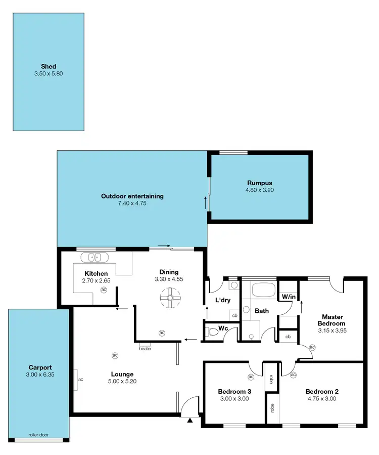Floorplan of Homely house listing, 55 Nari Drive, Sheidow Park SA 5158