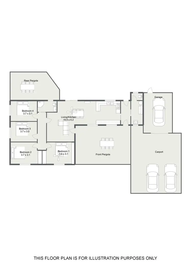 Floorplan of Homely house listing, 3 FOURTH AVENUE, Naracoorte SA 5271