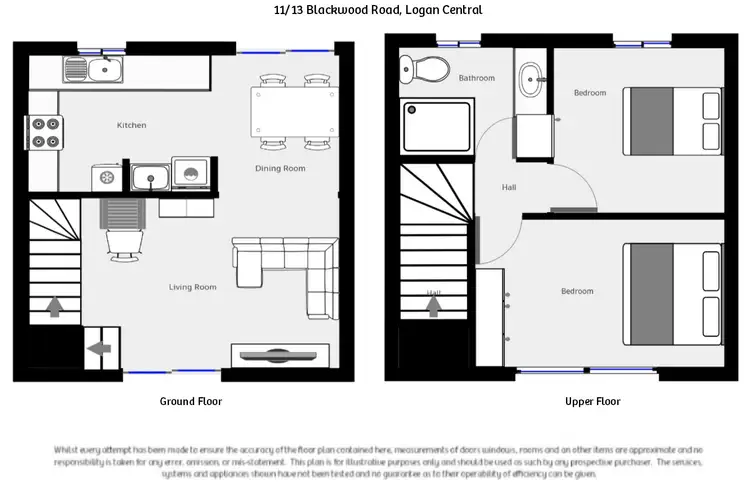 Floorplan of Homely townhouse listing, 11/13 BLACKWOOD ROAD, Logan Central QLD 4114