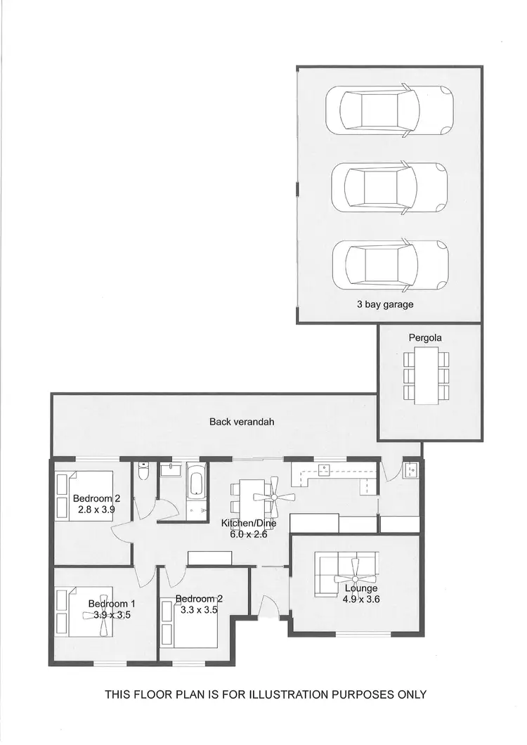 Floorplan of Homely house listing, 122 JENKINS TERRACE, Naracoorte SA 5271