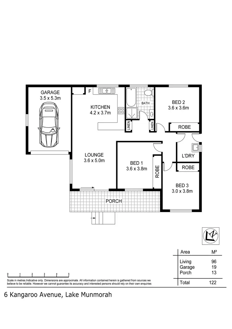 Floorplan of Homely house listing, 6 Kangaroo Avenue, Lake Munmorah NSW 2259