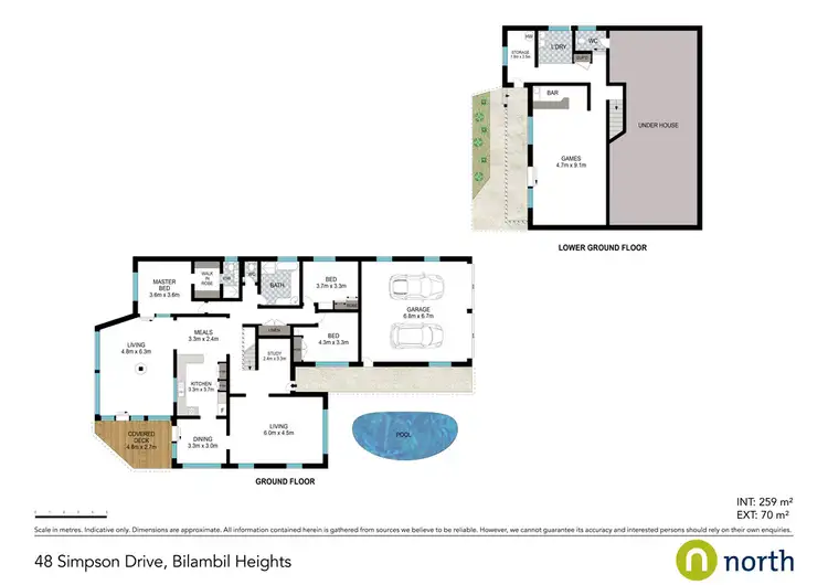 Floorplan of Homely house listing, 48 Simpson Drive, Bilambil Heights NSW 2486