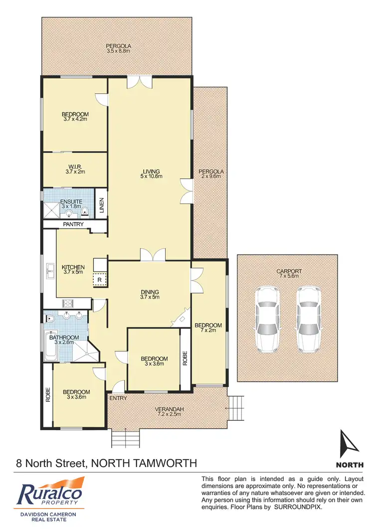 Floorplan of Homely house listing, 8 North Street, Tamworth NSW 2340