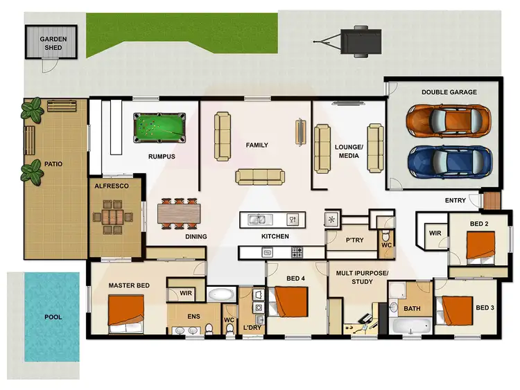 Floorplan of Homely house listing, 23 Aspen Street, Heathwood QLD 4110