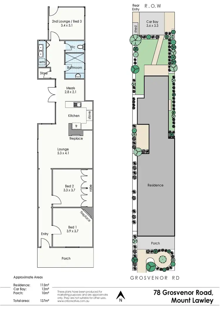Floorplan of Homely house listing, 78 Grosvenor Road, Mount Lawley WA 6050