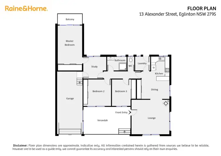 Floorplan of Homely house listing, 13 Alexander Street, Eglinton NSW 2795