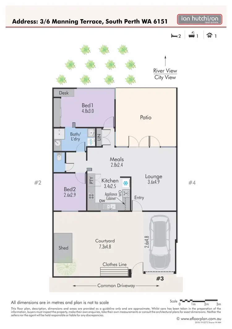 Floorplan of Homely villa listing, 3/6 Manning Tce, South Perth WA 6151