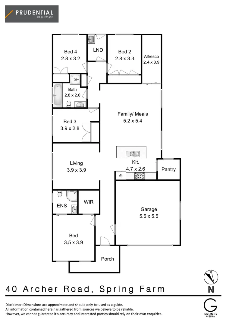 Floorplan of Homely house listing, 40 Archer Road, Spring Farm NSW 2570