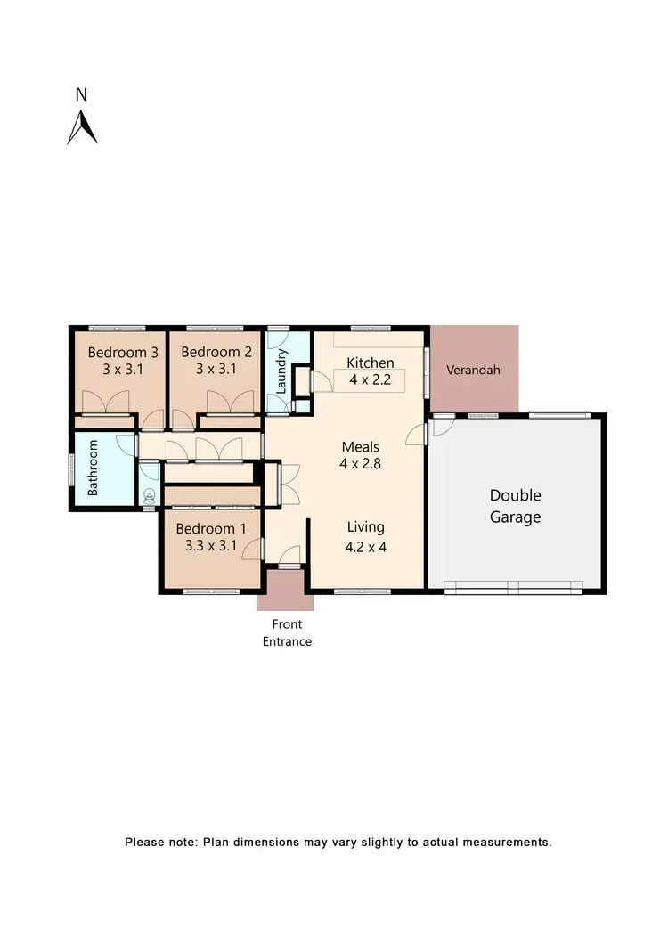Floorplan of Homely house listing, 14 Muller Court, Mount Clear VIC 3350