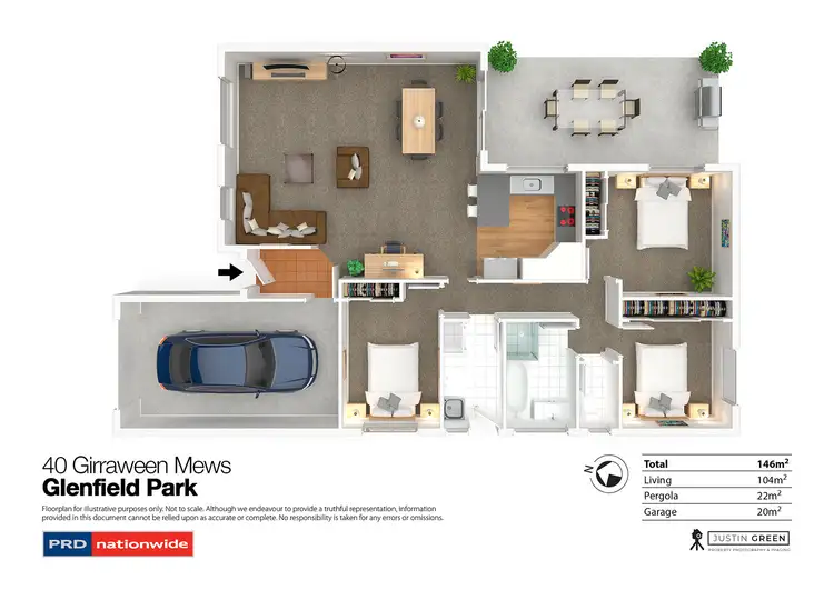 Floorplan of Homely house listing, 40 Girraween Mews, Glenfield Park NSW 2650