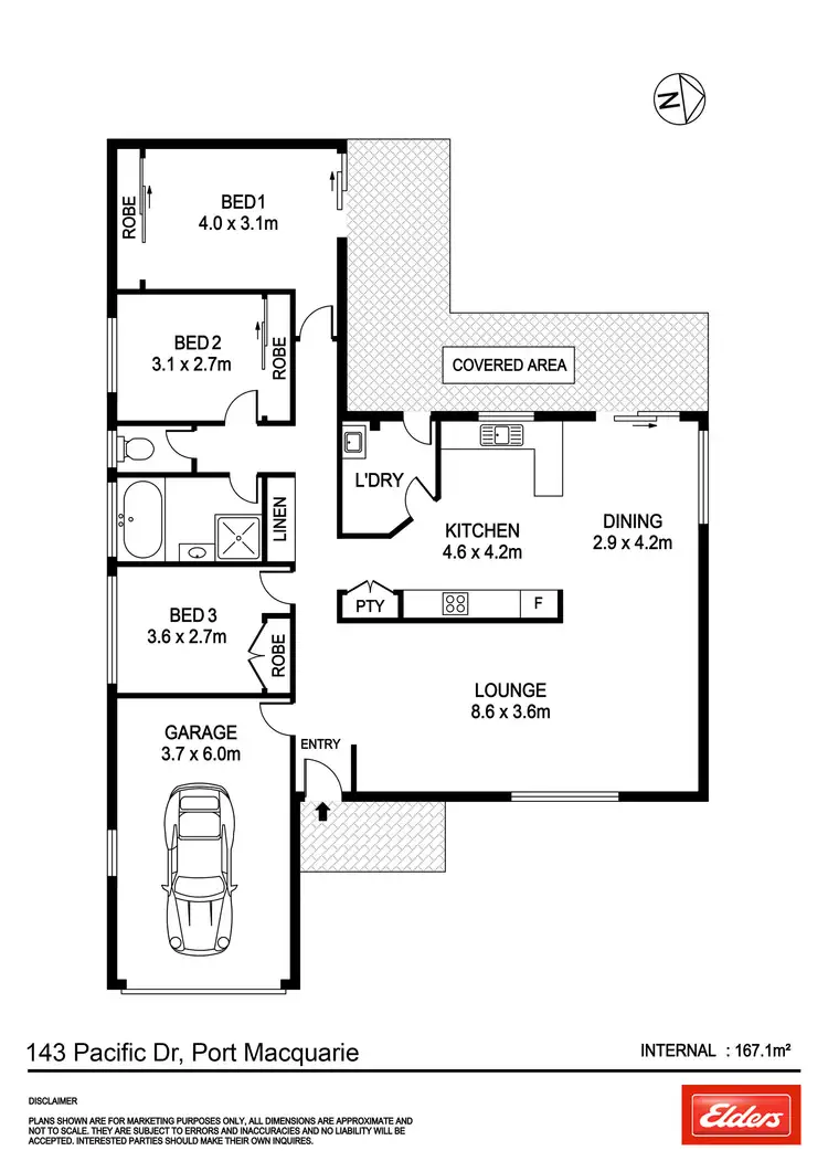 Floorplan of Homely house listing, 143 Pacific Drive, Port Macquarie NSW 2444