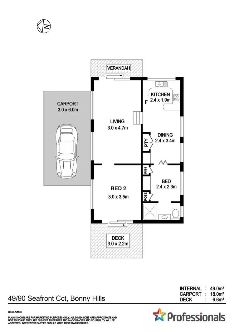 Floorplan of Homely house listing, 49/90 Seafront Circuit, Bonny Hills NSW 2445