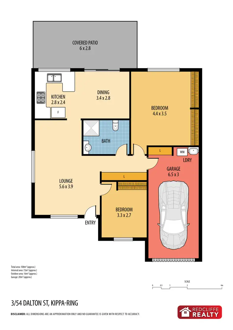 Floorplan of Homely unit listing, 3/54-56 Dalton Street, Kippa-ring QLD 4021
