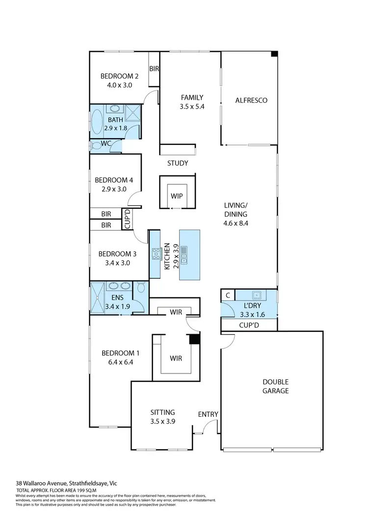 Floorplan of Homely house listing, Lot 195 Wallaroo Avenue, Strathfieldsaye VIC 3551