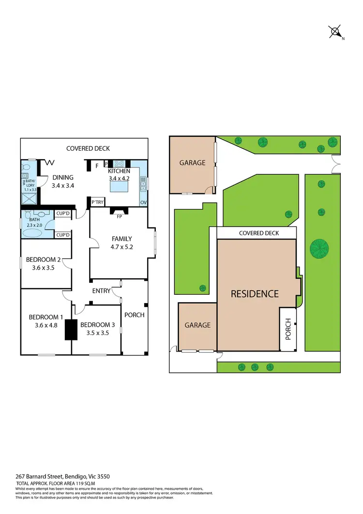 Floorplan of Homely house listing, 267 Barnard Street, Bendigo VIC 3550