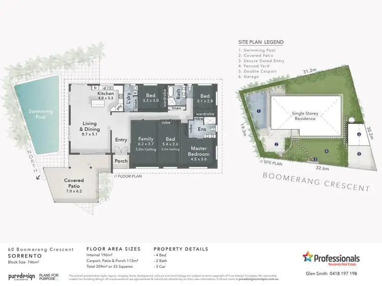 Floorplan of Homely house listing, 60 Boomerang Crescent, Sorrento QLD 4217