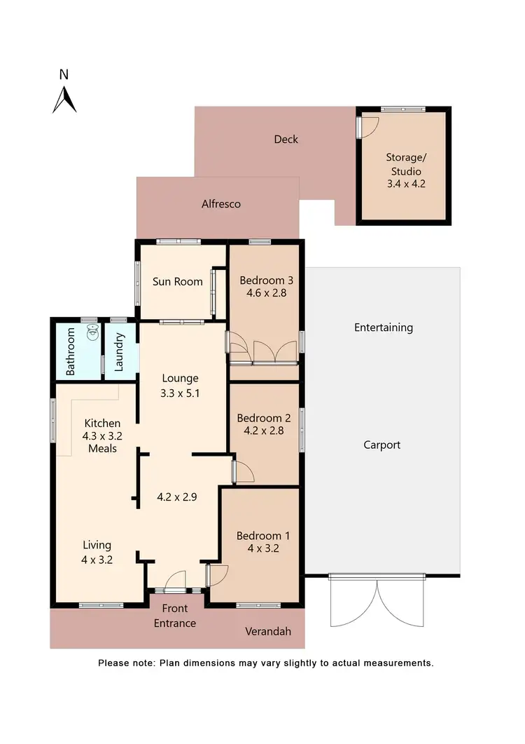 Floorplan of Homely house listing, 46 Inglis Street, Ballan VIC 3342