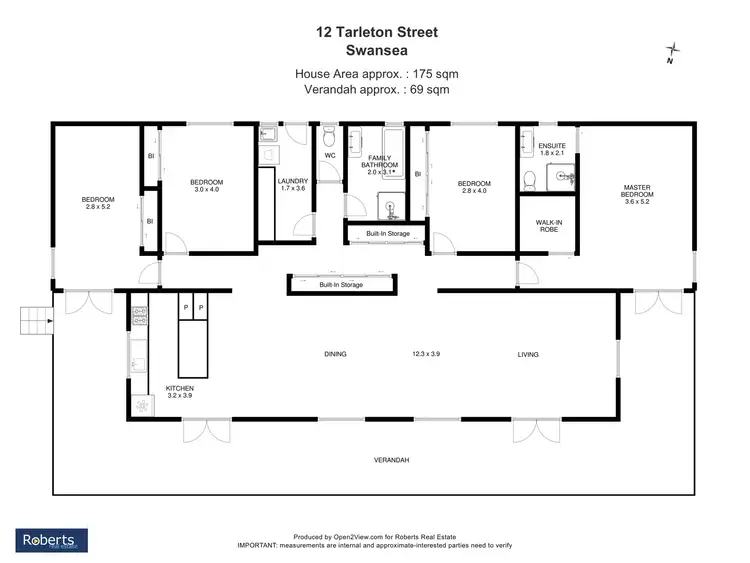 Floorplan of Homely house listing, 12 Tarleton Street, Swansea TAS 7190