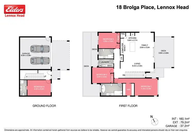 Floorplan of Homely house listing, 18 Brolga Place, Lennox Head NSW 2478