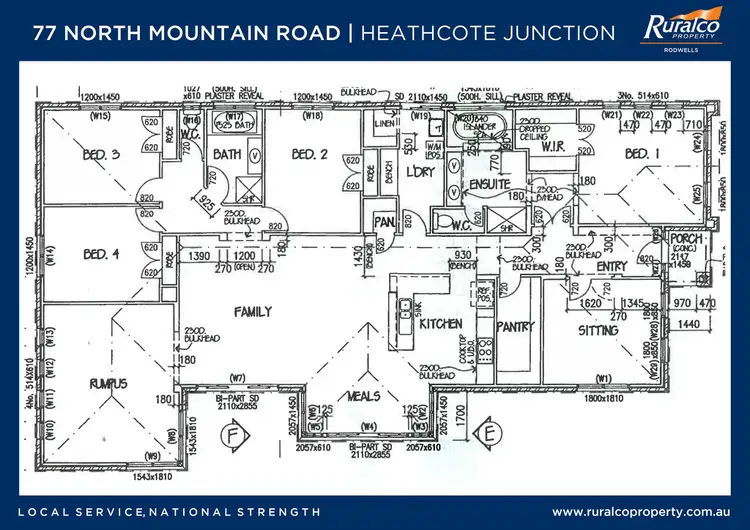 Floorplan of Homely house listing, 77 North Mountain Road, Heathcote Junction VIC 3758
