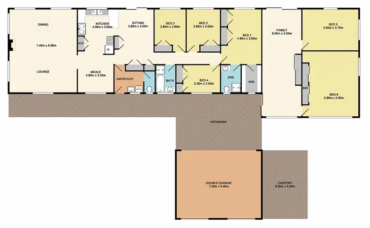 Floorplan of Homely rural property listing, 260 Clarkes Road, Upper Plenty VIC 3756